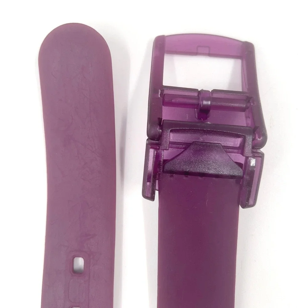 Jelly Belt Purple Matte Rubber Translucent Buckle Kidcore Y2K 32-36 in M | L